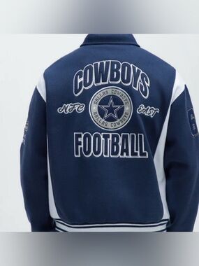 Dallas Cowboys Air Supremacy Jacket - White/Blue Size Large NWT